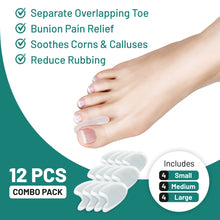 Load image into Gallery viewer, Toe Separators- Toe Spacers For Overlapping Toes