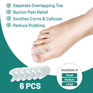 Toe Separators- Toe Spacers For Overlapping Toes
