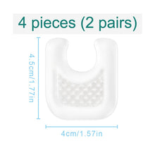 Load image into Gallery viewer, Reusable Gel Callus Pads for Feet, U-Shaped Callus Cushions, Set of 4