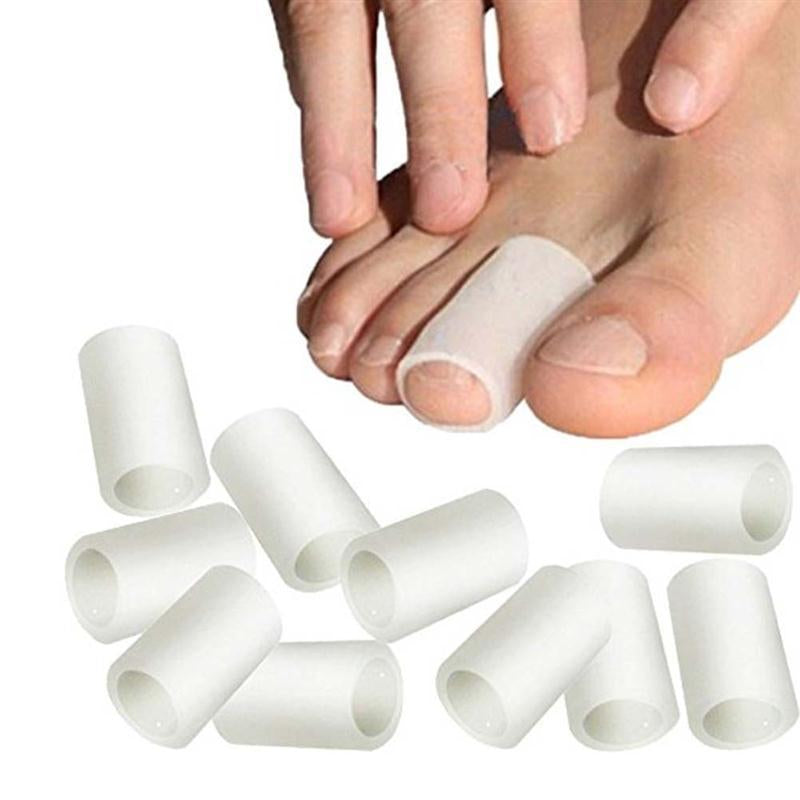 Pack of 10 Open Gel Toe Protector Caps Sleeves Better Toes
