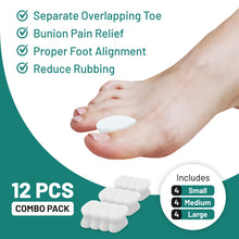 Load image into Gallery viewer, Gel Toe Separator - Toe Spacer - No Loop : 6 Pack