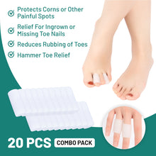 Load image into Gallery viewer, Gel Toe Protector, Toe Sleeve, Toe Tubes: 10 Pack
