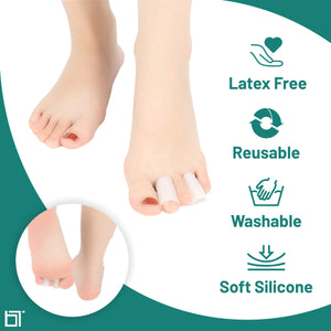 Gel Toe Protector, Toe Sleeve, Toe Tubes: 10 Pack