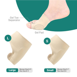 Bunion Relief Straightener & Corrector with Toe Separator - 1 Pair
